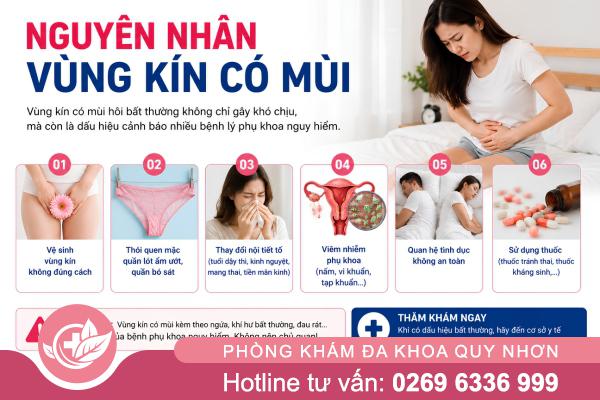 Vùng kín có mùi là bệnh gì? Nguyên nhân và cách điều trị