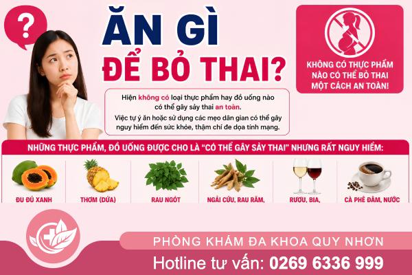 Ăn gì để bỏ thai? Ăn gì dễ sảy thai? Sự thật khiến nhiều người bất ngờ